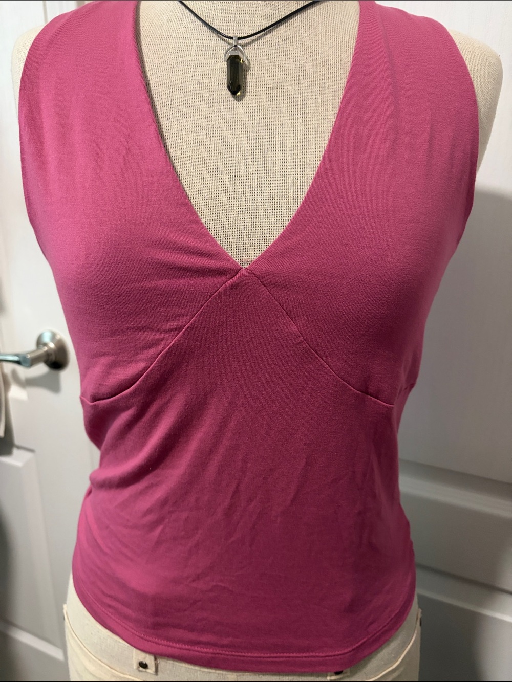 a new day Fuchsia V-Neck Sleeveless Camisole